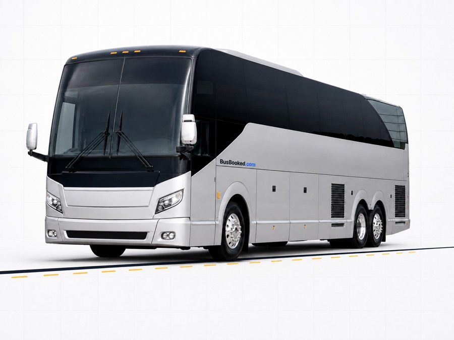 Full-size luxury coach bus rental in the GTA — up to 56 passengers